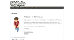 Desktop Screenshot of mysyte.us