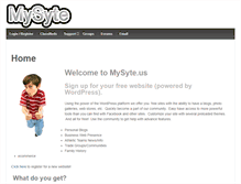 Tablet Screenshot of mysyte.us